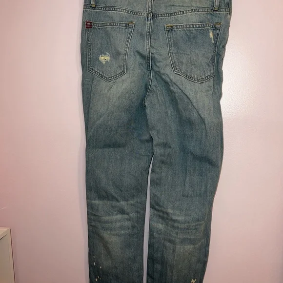 Urban Outfitters BDG Women’s Distressed Ripped Polka Dot Jeans - Picture 5 of 8